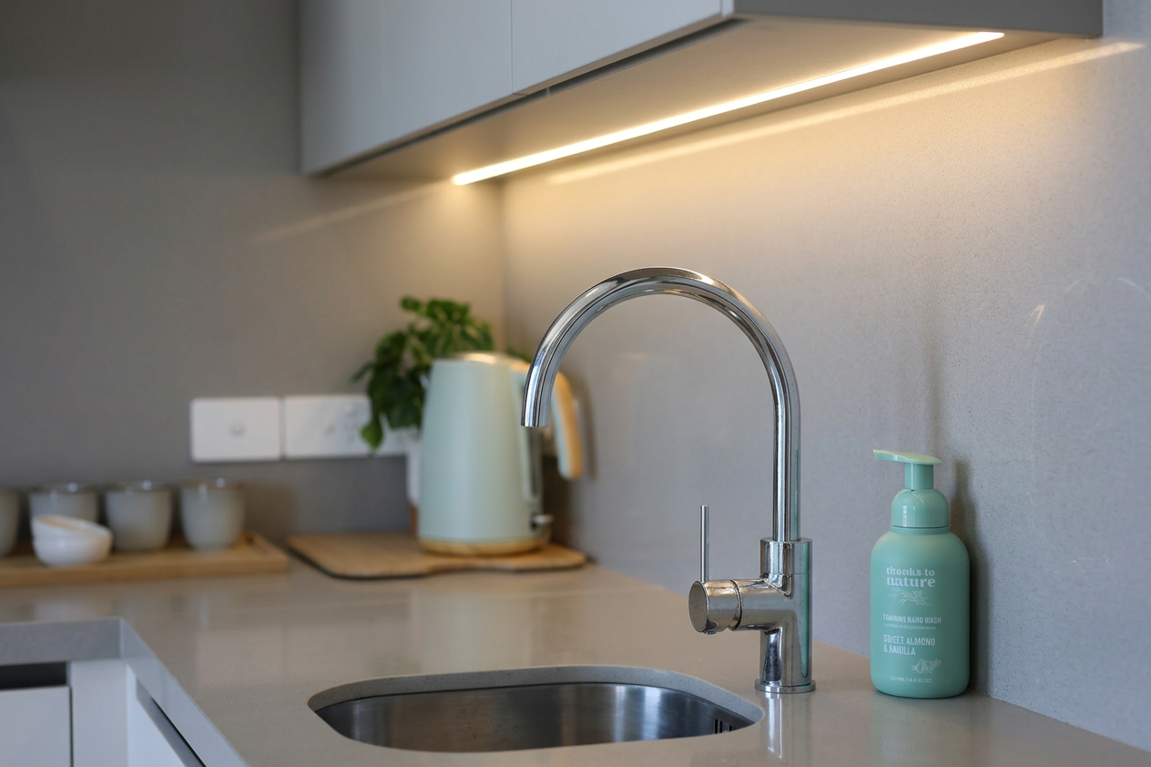 Wet — Teka stainless sink and tap