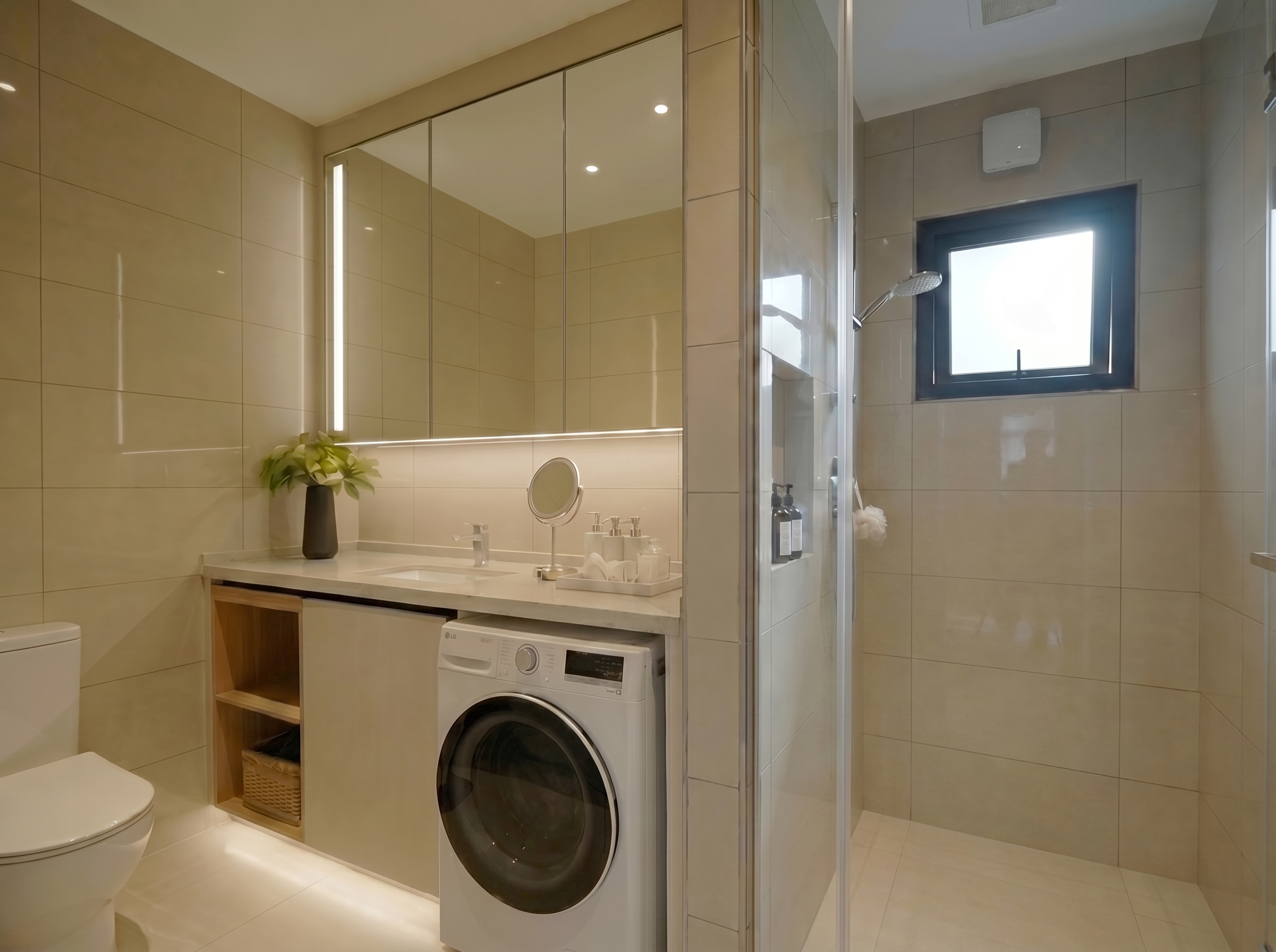 Wet — walk-in shower