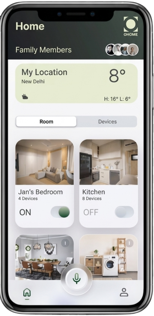 OHOME OS on phone